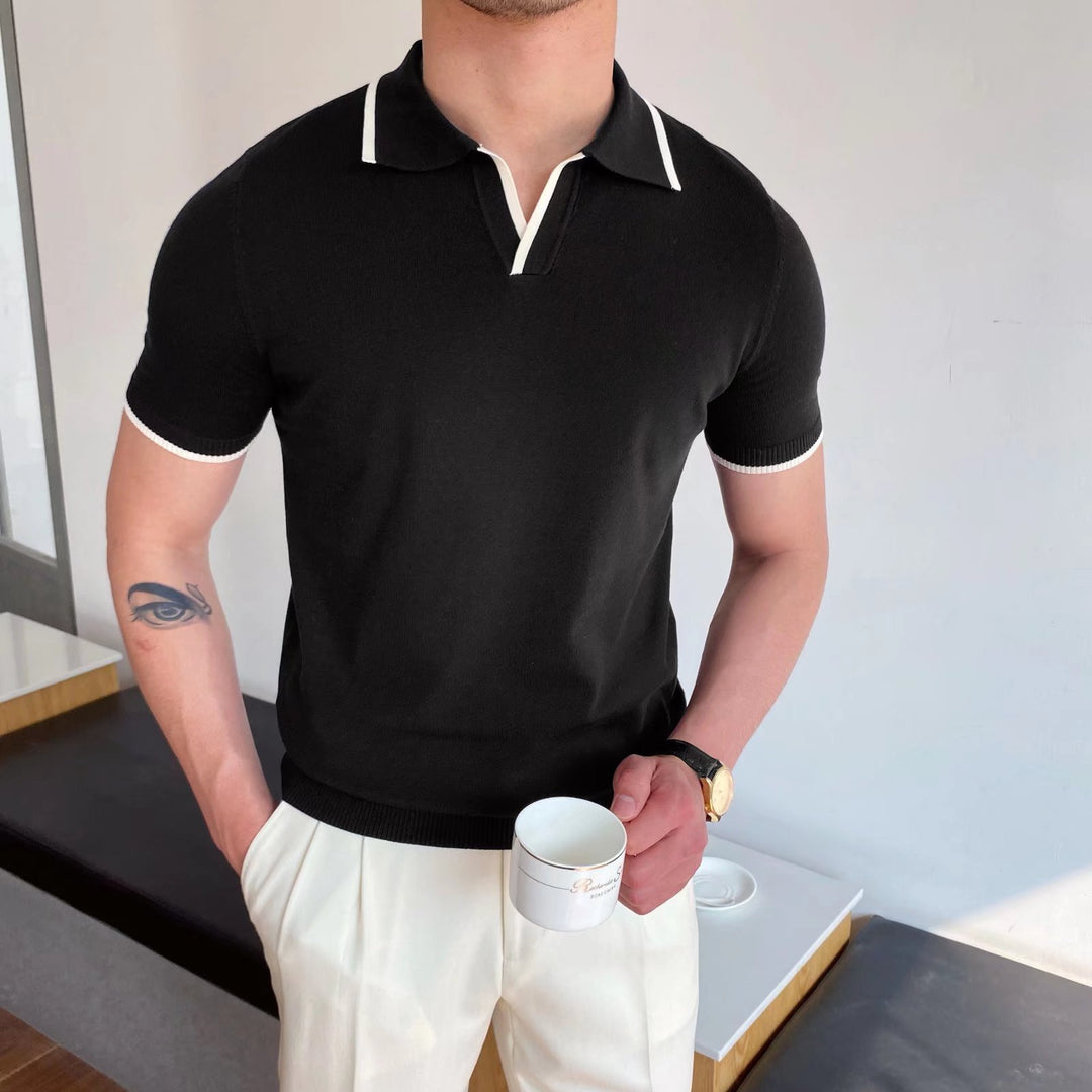 Casual Polo Collar Polo Shirt For Men