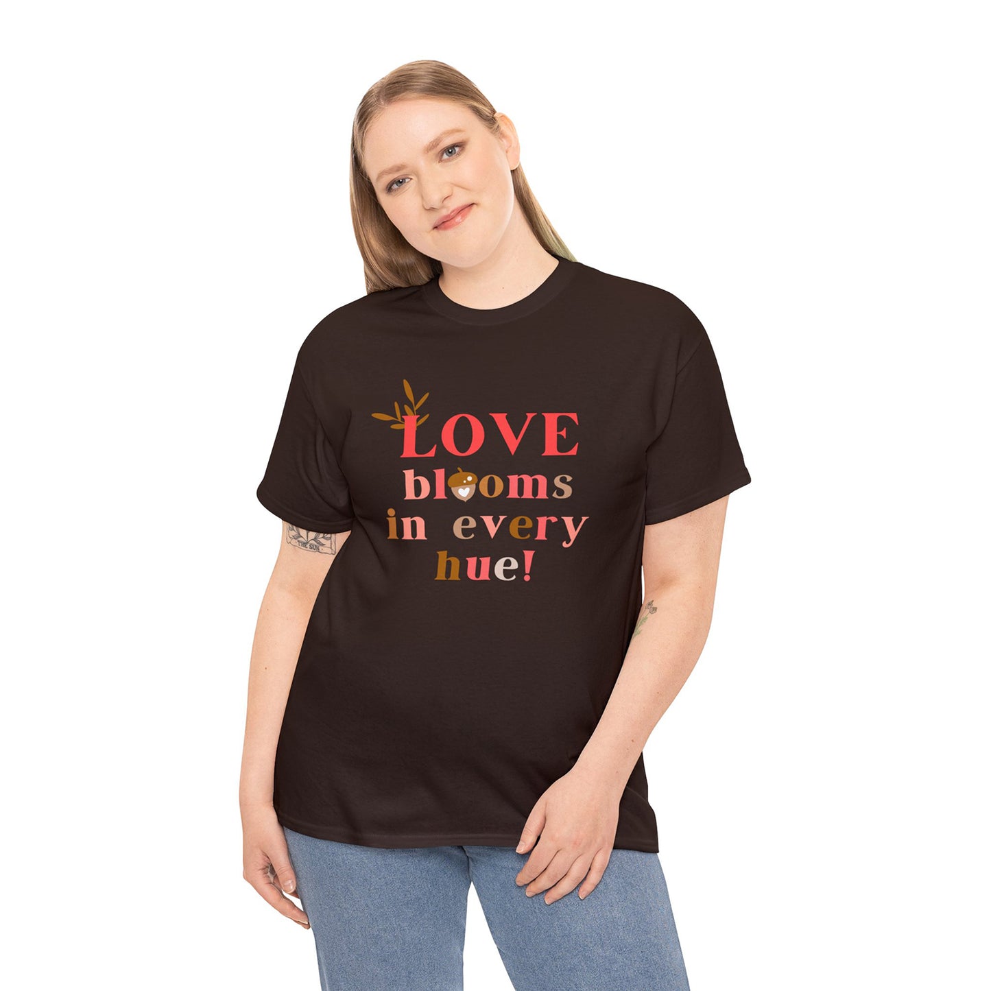 Women's Love Blooms printed T-shirt