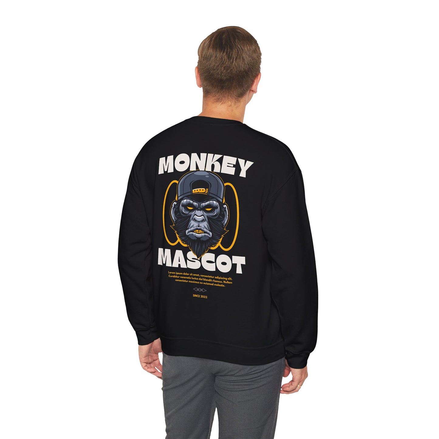 Monkey Mascot Sweatshirt for Men