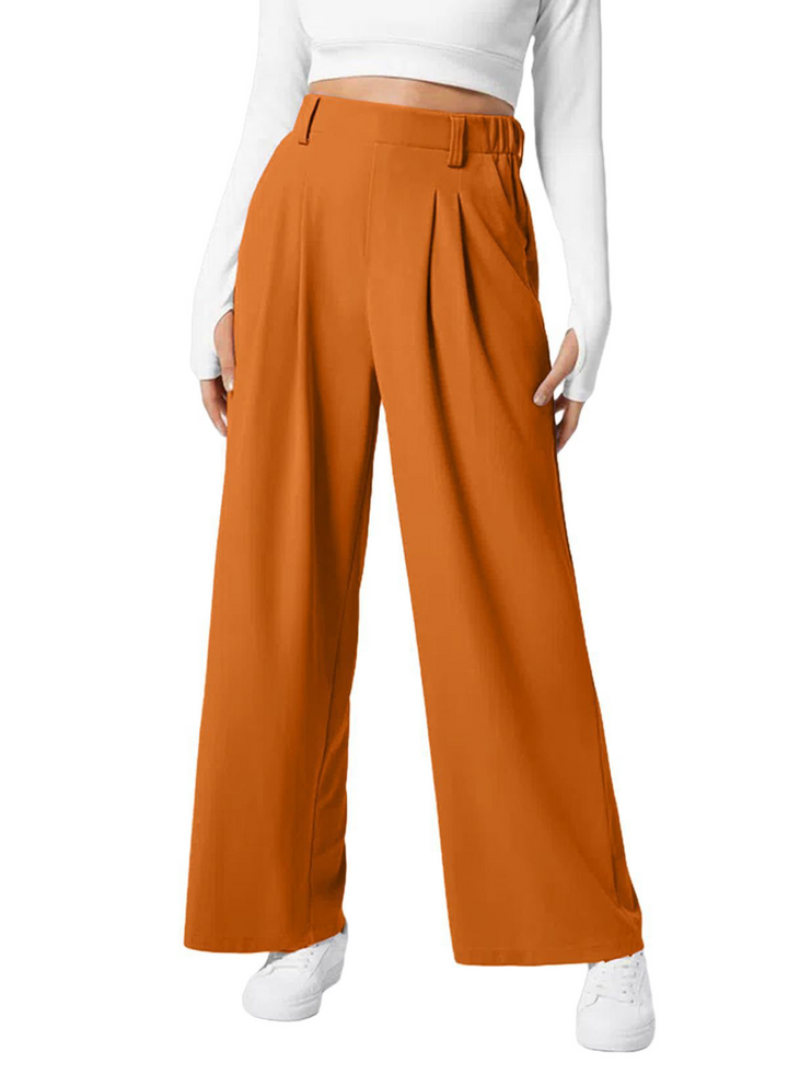 Women's Waffle Knit Wide-Leg Pants