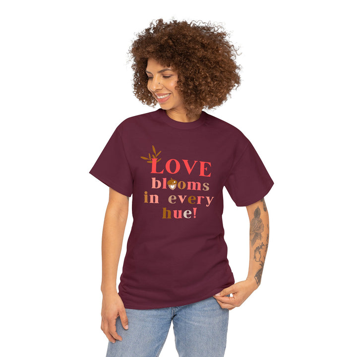 Women's Love Blooms printed T-shirt