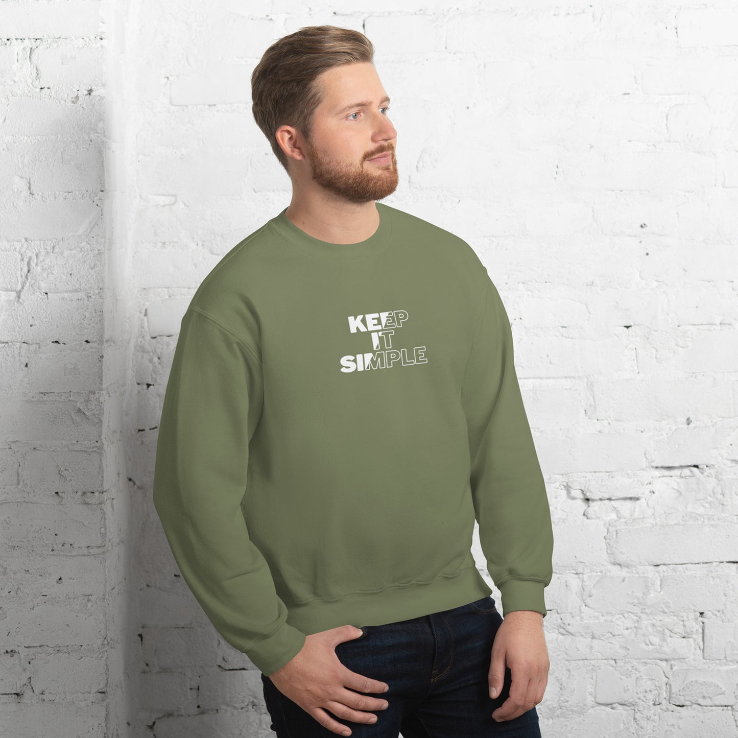 Minimalist Crewneck Men's Sweatshirt