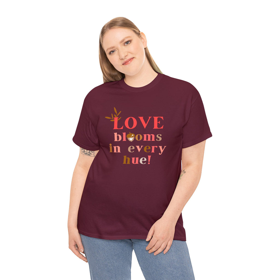 Women's Love Blooms printed T-shirt