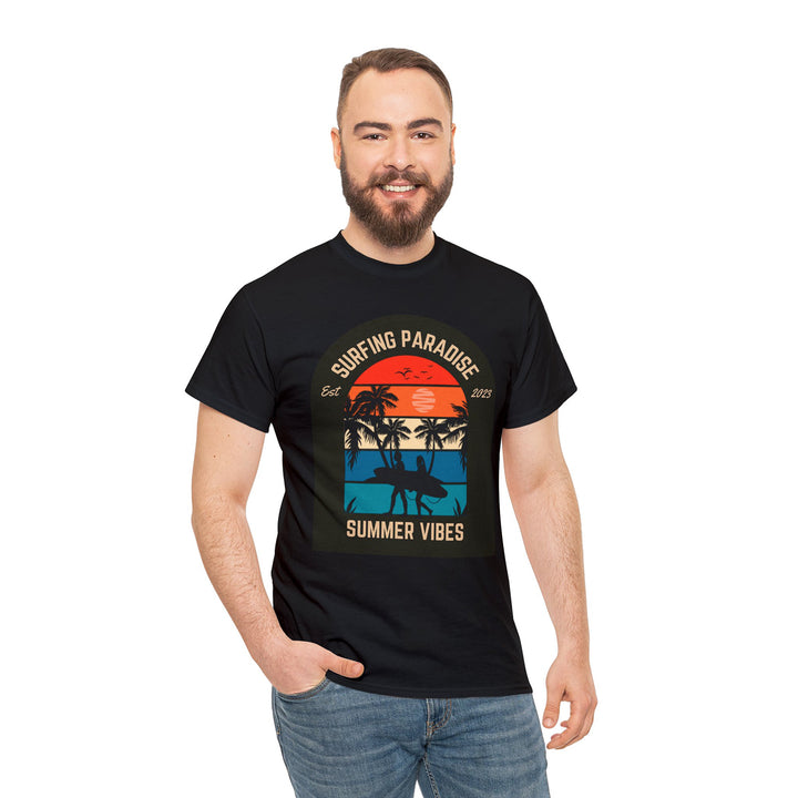 Summer Vibes Men's Cotton Comfy Tee