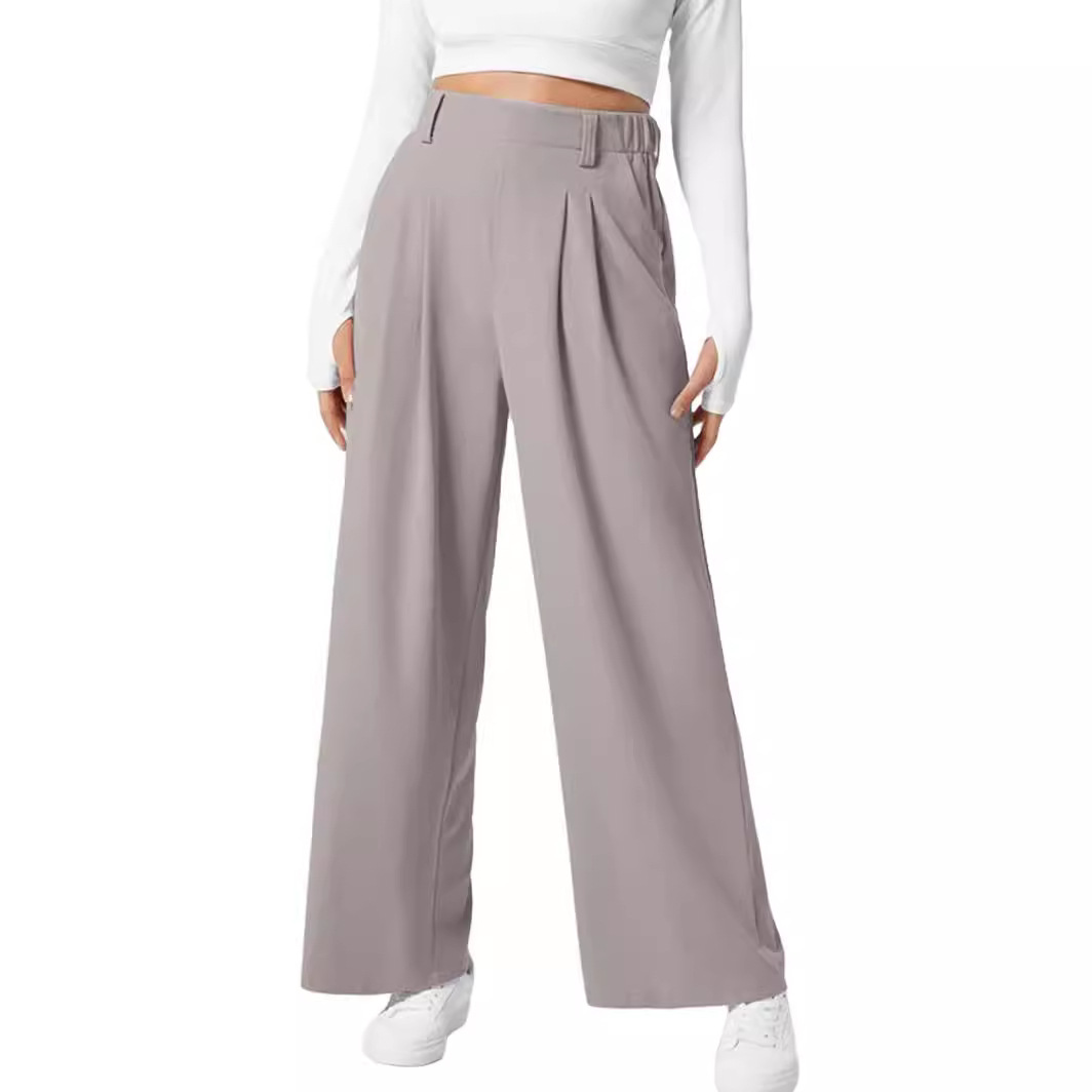 Women's Waffle Knit Wide-Leg Pants