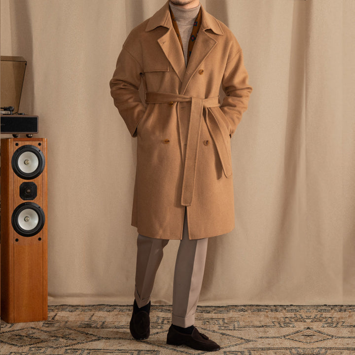 Men's Wool Drop Shoulder Casual Coat