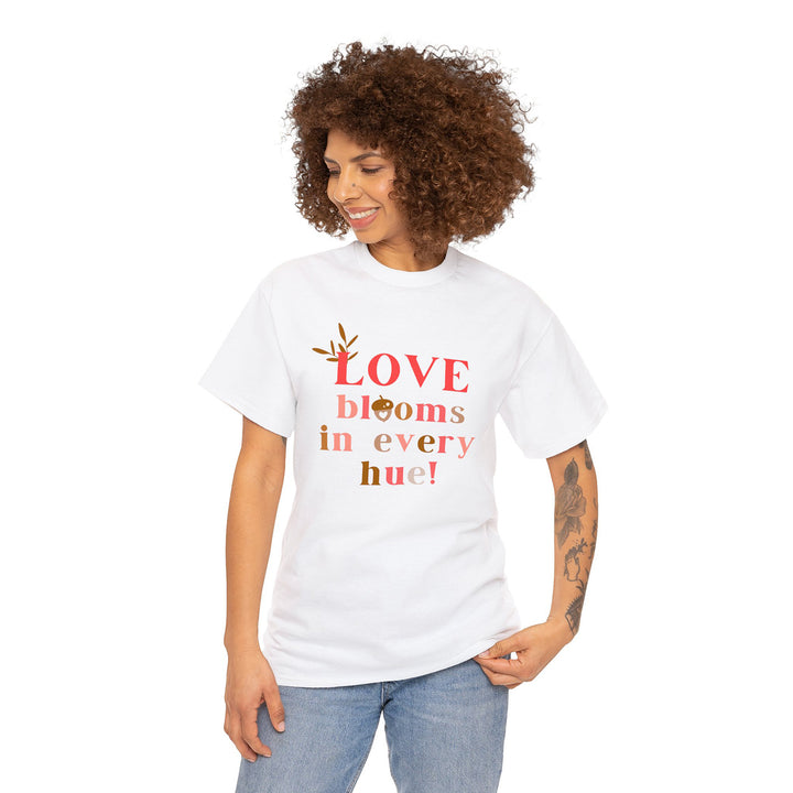 Women's Love Blooms printed T-shirt