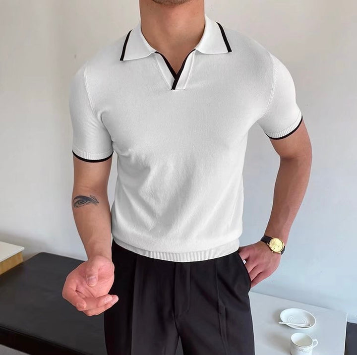 Casual Polo Collar Polo Shirt For Men