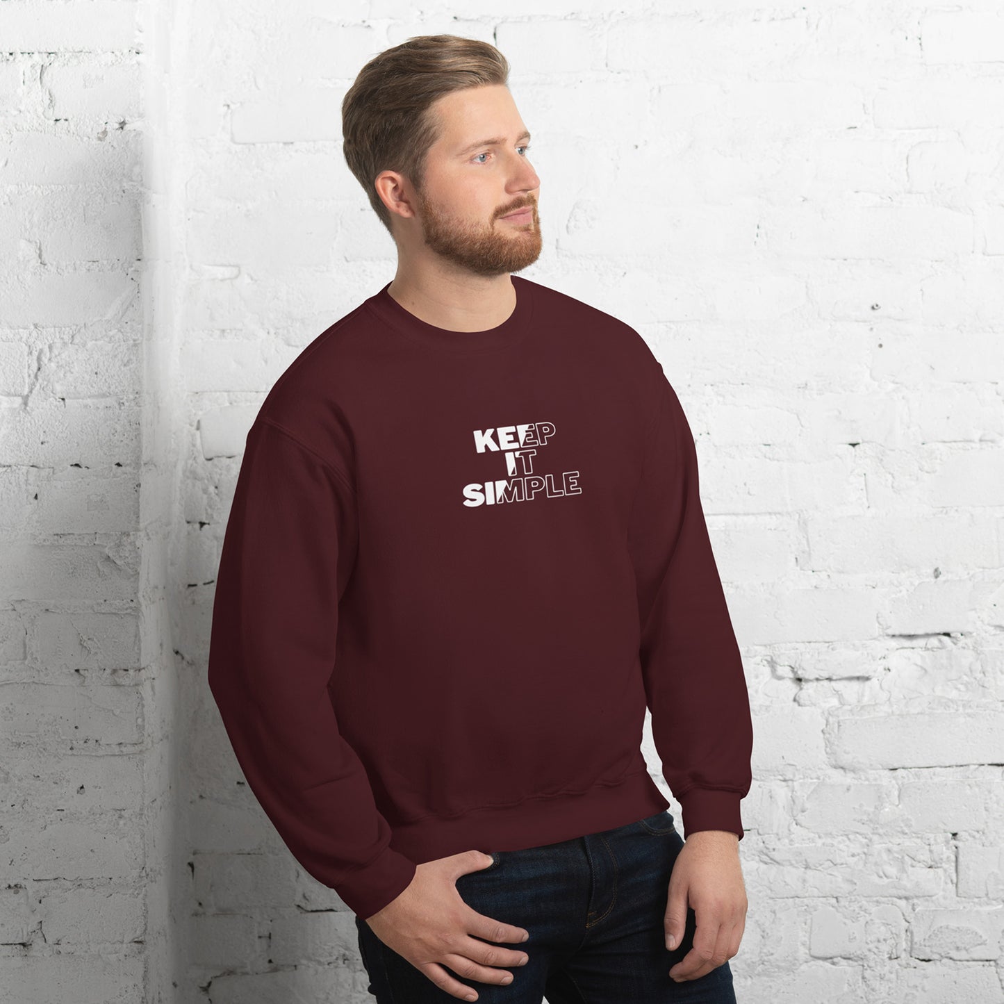 Minimalist Crewneck Men's Sweatshirt