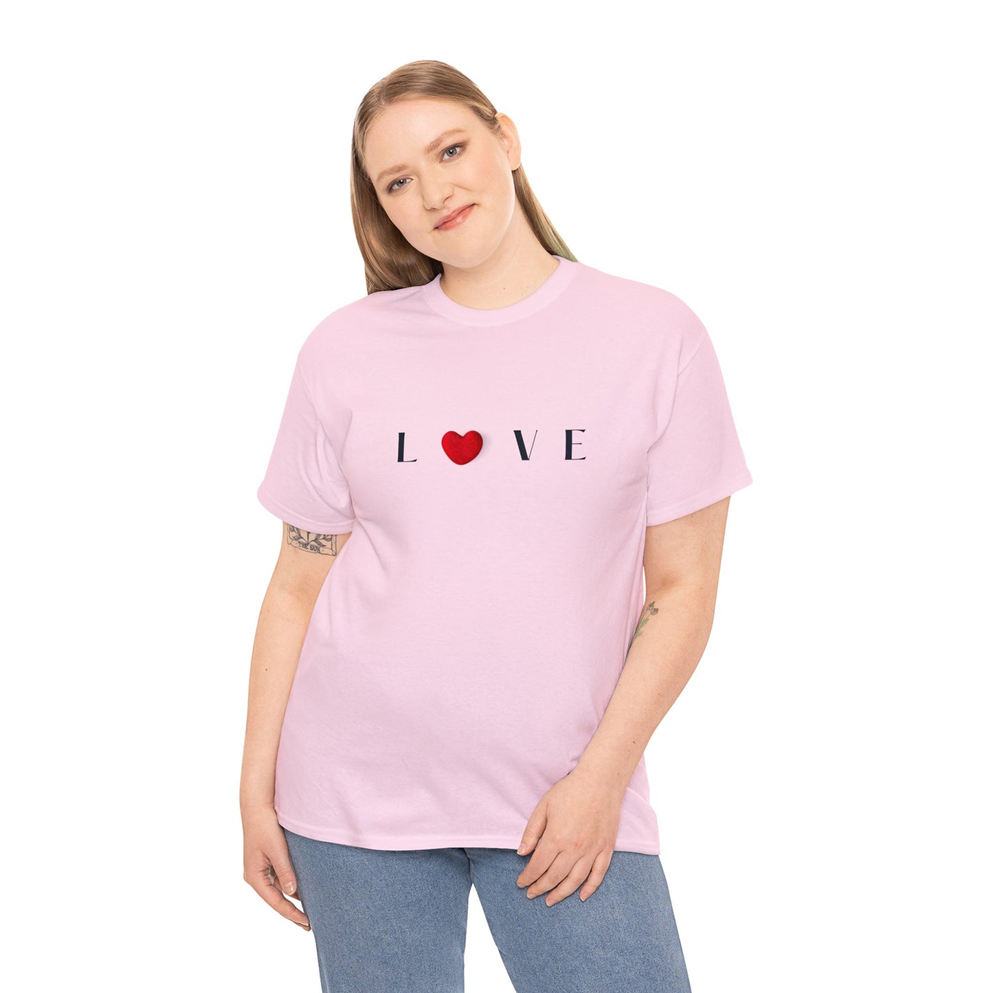 Love Heart printed T-shirt