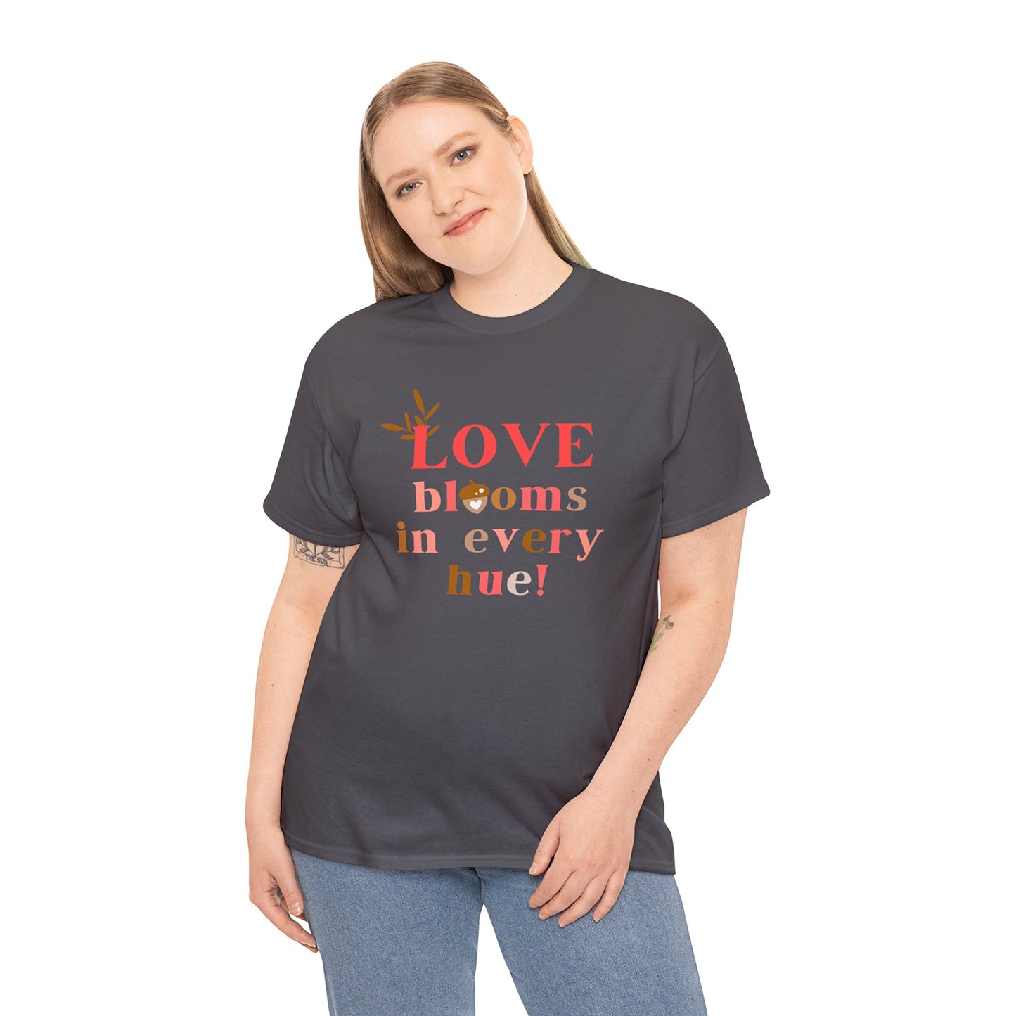 Women's Love Blooms printed T-shirt