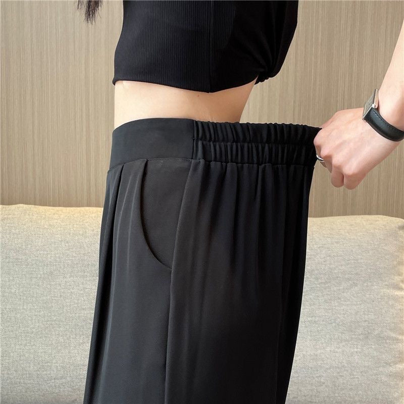 Thin Suit High-Waist Wide-Leg Pants