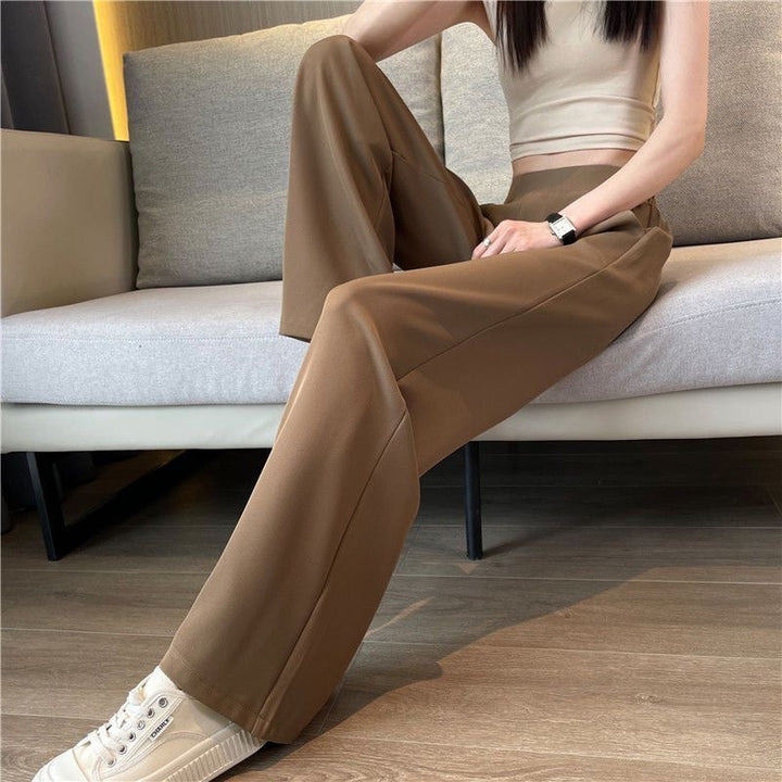 Thin Suit High-Waist Wide-Leg Pants