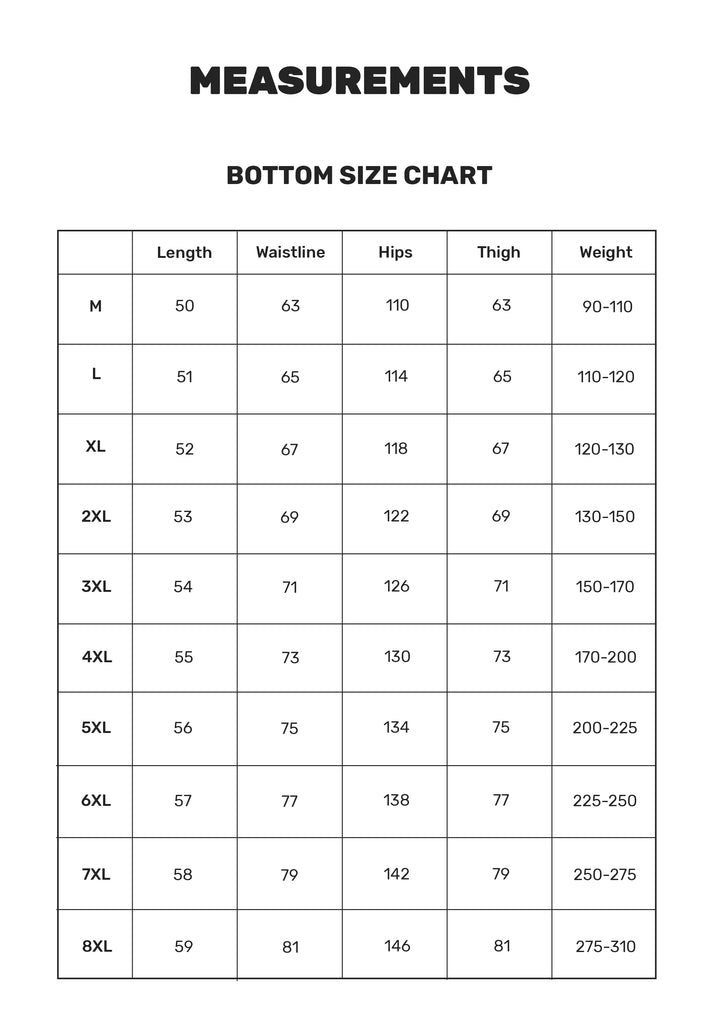 Size Guide