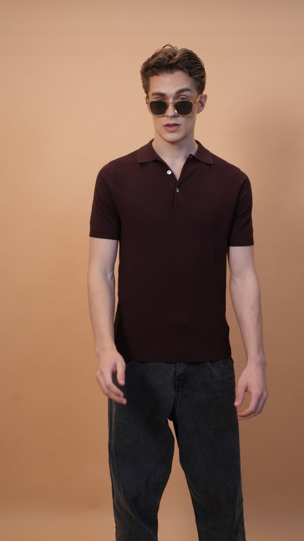 Slim Fit Knit Polo