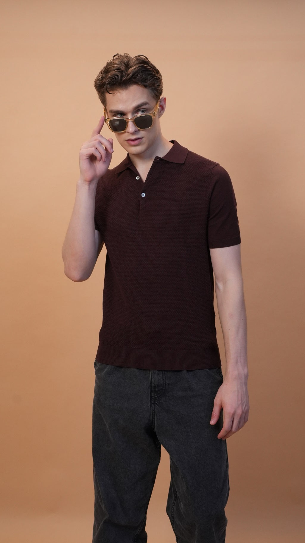 Slim Fit Knit Polo