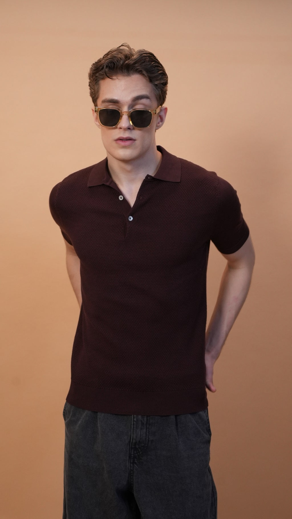 Slim Fit Knit Polo