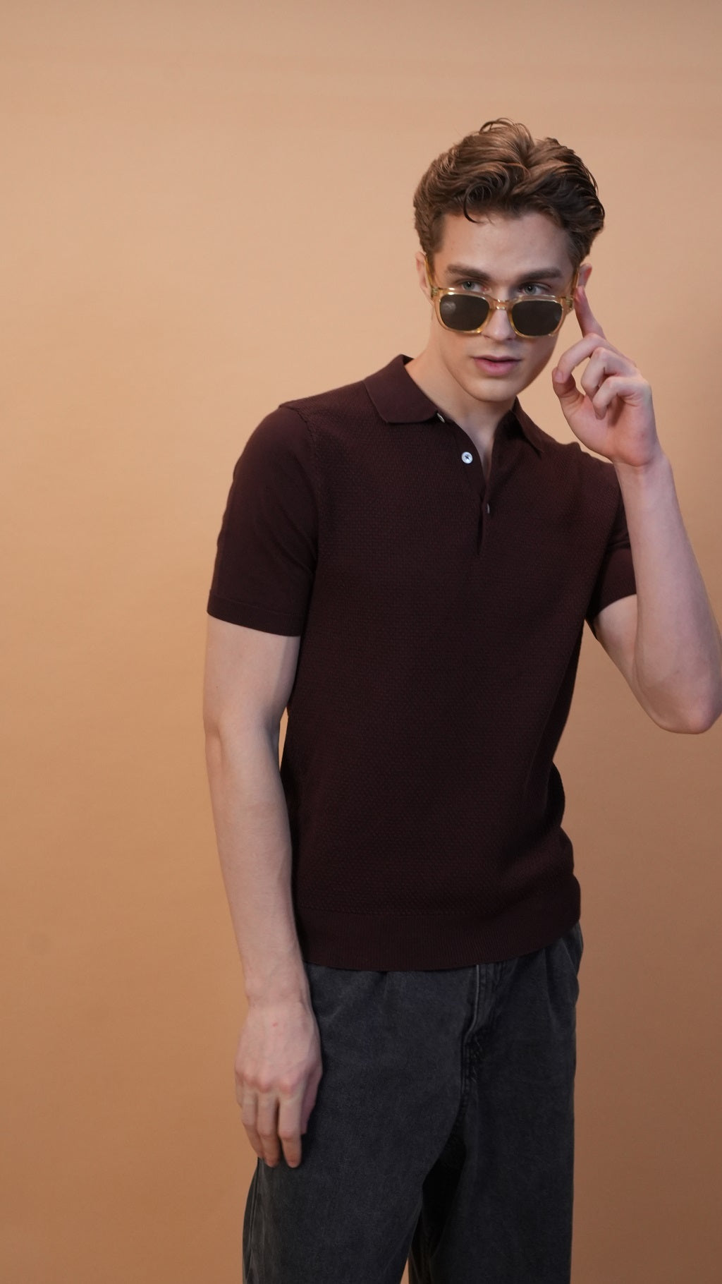 Slim Fit Knit Polo