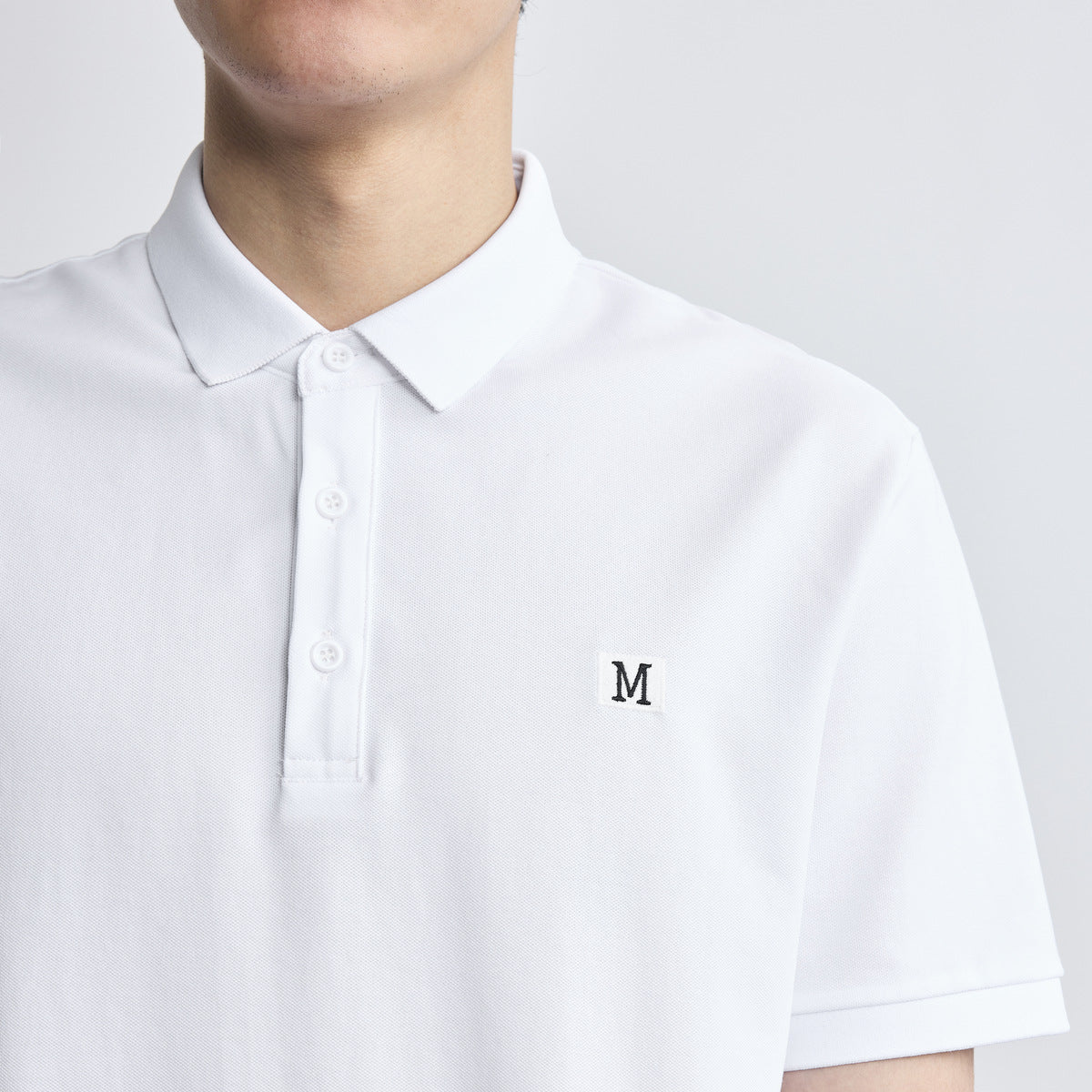 Letter Embroidered Polo