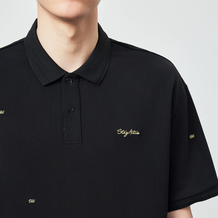 Casual Embroidered Polo