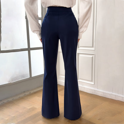 womens-fashionable-elegant-solid-color-slim-fit-trousers