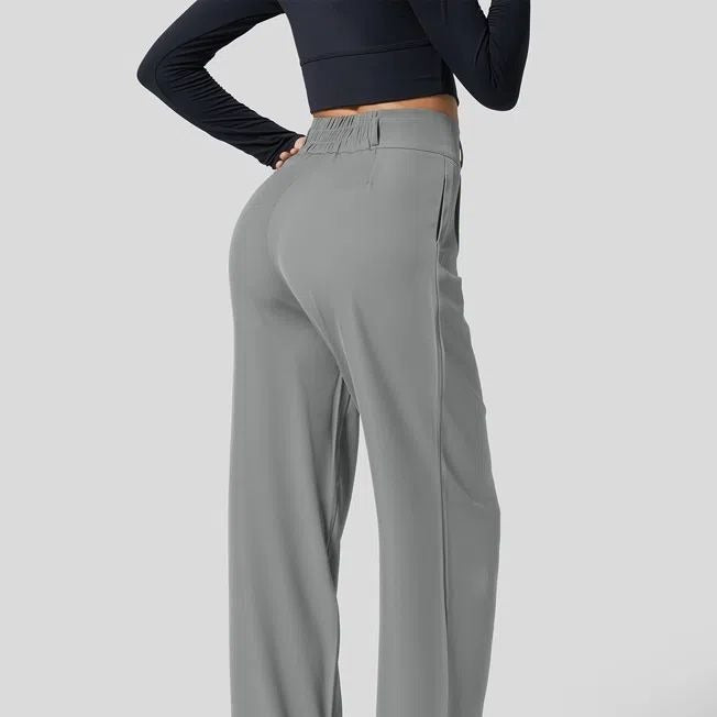 High Waist Silk Formal Pants