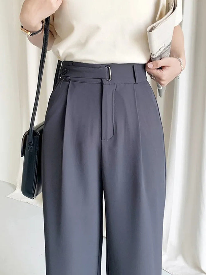 Summer Ice Silk Wide-Leg Pants