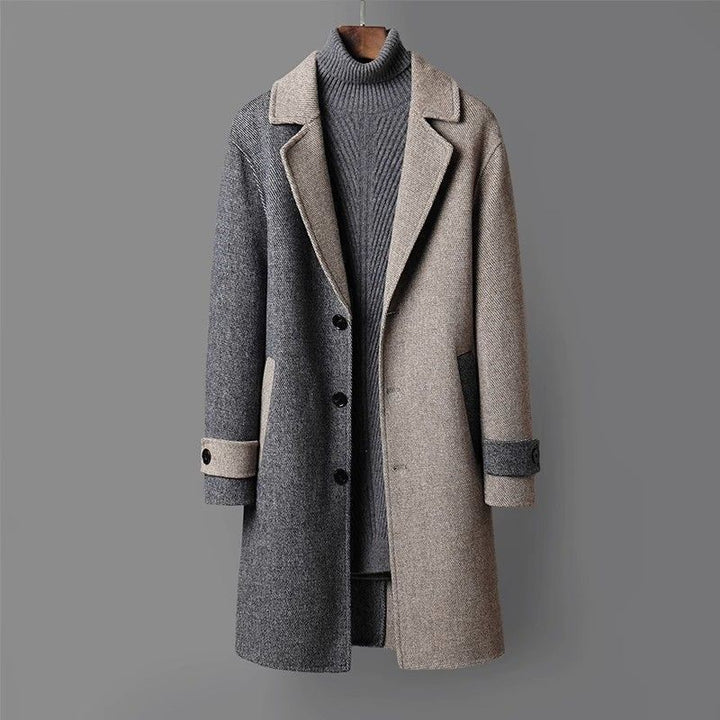 Men's Mid-length Loose Woolen Coat