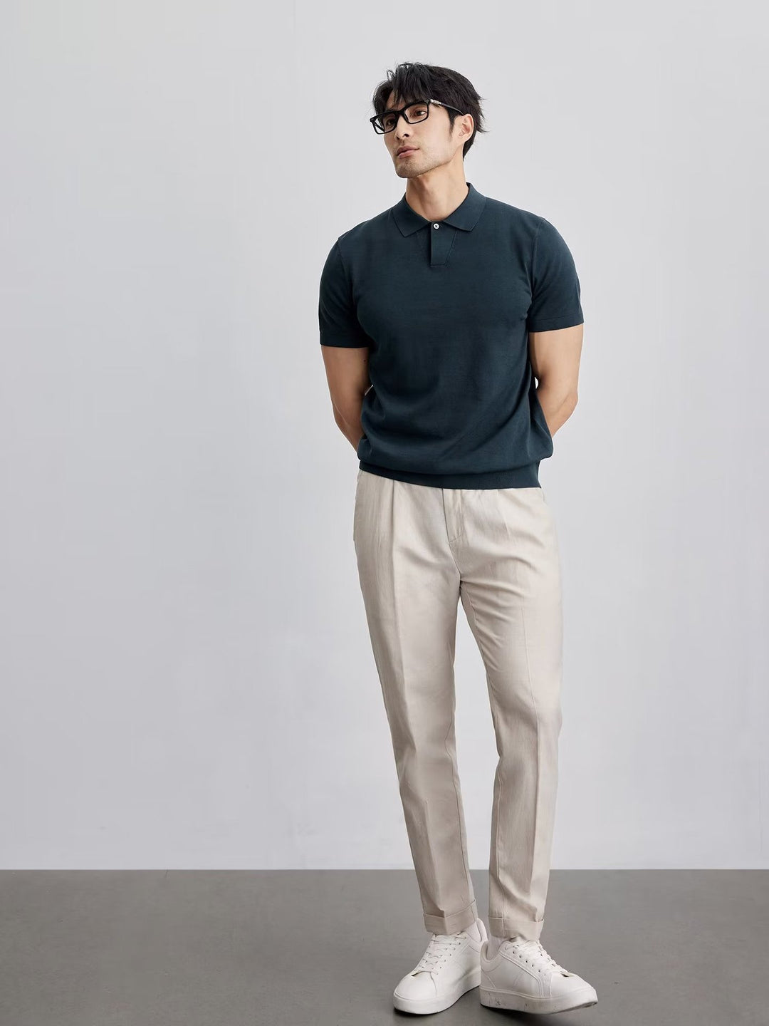 Slim Fit Knit Polo