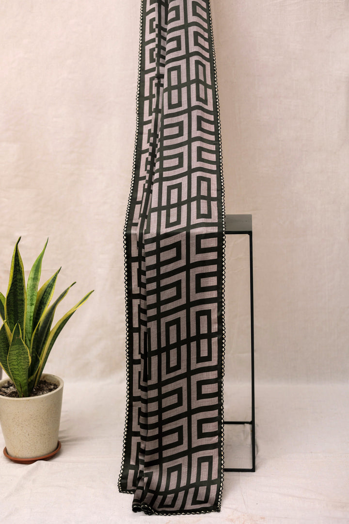 Black Viscose Scarf