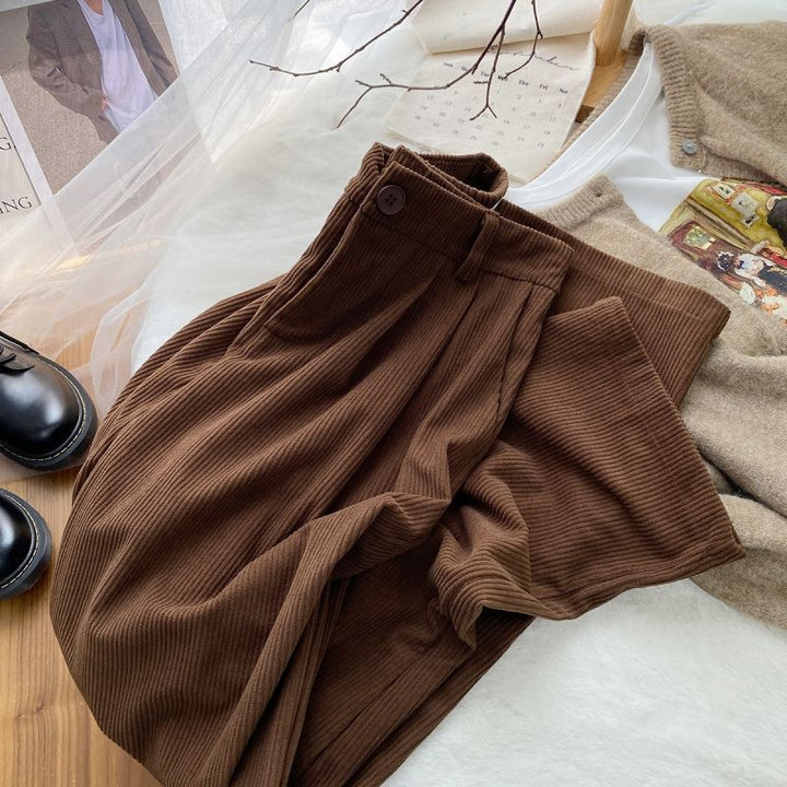 Women's Loose Slimming Corduroy Pants