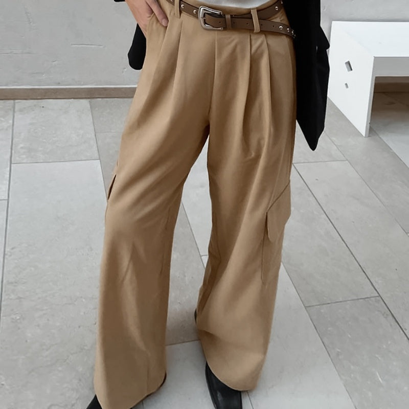 Retro High-Waist Wide-Leg Pants