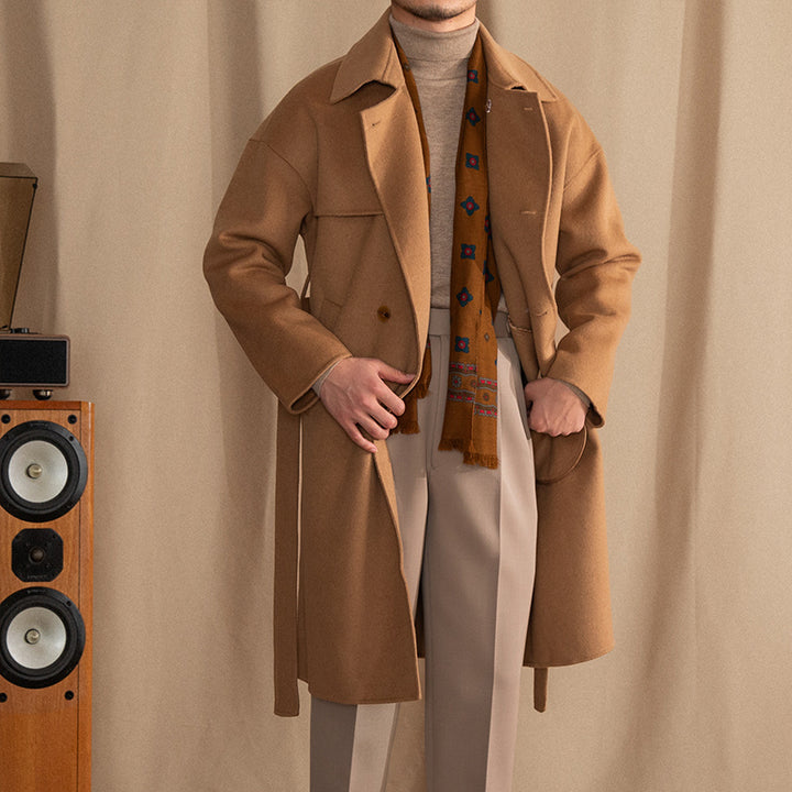 Men's Wool Drop Shoulder Casual Coat